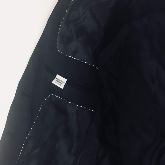 G Star Women Linen Blend Blazer Small Fitted Black - Picture 4 of 8